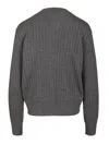Bottega Veneta Wool Cardigan In Gray