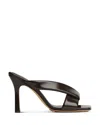 Bottega Veneta Riva Crossover Strap Sandal In Brown