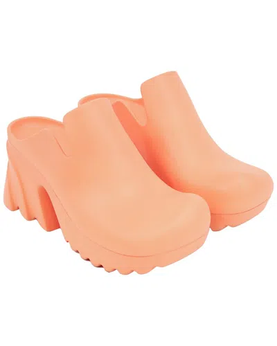Bottega Veneta Women's Rubber Flash Mule (authentic Pre-loved) In Orange