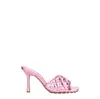 Bottega Veneta Stylish Nappa Leather Padded Sandals With 9.5 Cm Heel