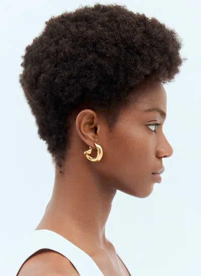 Bottega Veneta Women Sardine Earrings In Gold