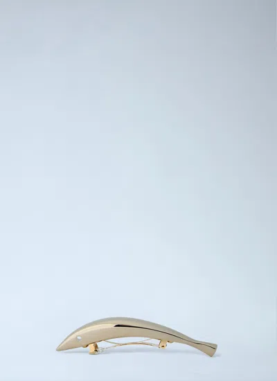 Bottega Veneta Women Sardine Hair Clip In Gold