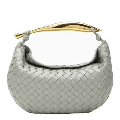 Bottega Veneta Sardine Leather Tote Bag In Grey