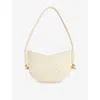 Bottega Veneta Womens Sea Salt-m Brass Knot Leather Shoulder Bag In Sea Salt-m Brass