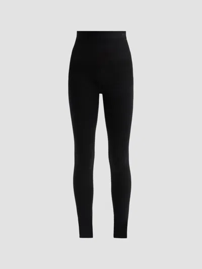 Bottega Veneta Women's Seamless Wool Leggings In Nero