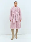Bottega Veneta Manteau En Shearling In Pink