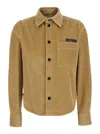 Bottega Veneta Womens Pale Oak Corduroy Curved-hem Cotton Shirt In Brown