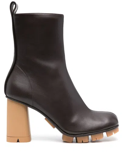 Bottega Veneta Women Shore Leather Boots In Multi