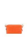 Bottega Veneta Mini Intrecciato Leather Crossbody Bag In Yellow