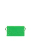 Bottega Veneta Women Shoulder Wallet In Green