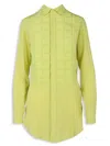 Bottega Veneta Women's Silk Button Down Tunic Shirt