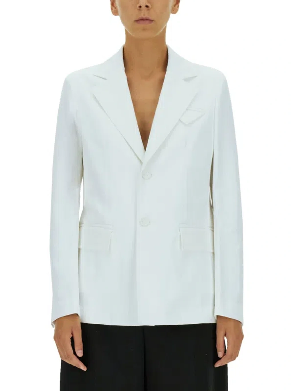 ジャケット BOTTEGA VENETA SINGLE-BREASTED JACKET (694828_V1J109000) Bottega Veneta Women Single-breasted Jacket In White | ModeSens
