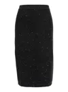 Bottega Veneta Gray Wool Tailored Maxi Skirt In Multi