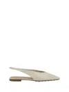 Bottega Veneta 'sofia' White Slingback Ballerinas With Elastic Back In Leather Woman In White