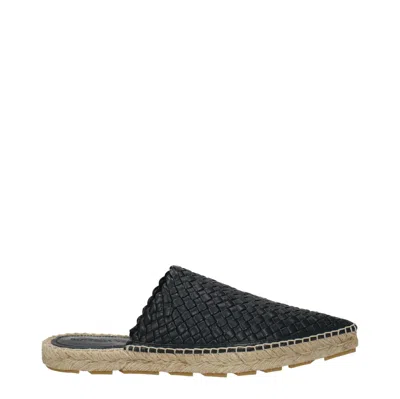 Bottega Veneta Women's Slippers And Clogs Blue/ink Leather In Black