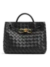 Bottega Veneta Women Andiamo Small Leather Tote Bag In Black