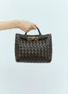 Bottega Veneta Women Small Andiamo Handbag In Brown