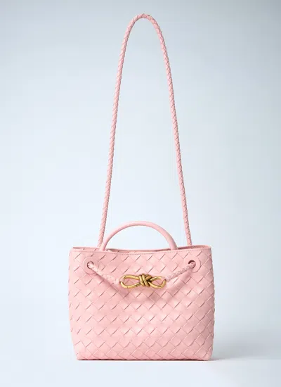 Bottega Veneta Women Small Andiamo Handbag In Pink