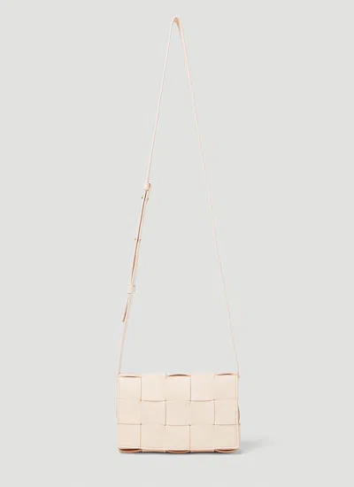 Bottega Veneta Cassette Small Shoulder Bag In White
