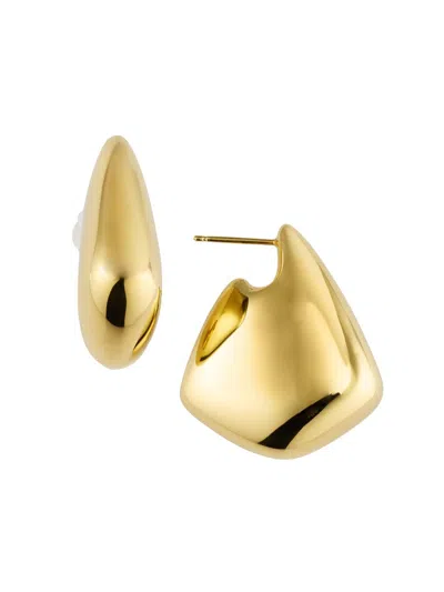 Bottega Veneta Women's Small Fin 18k-gold-plated Earrings