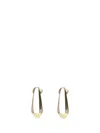 Bottega Veneta Women Small Fin Earrings In Gold