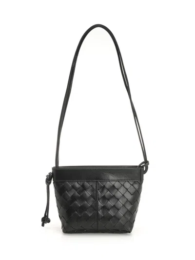 Bottega Veneta Women Small Intrecciato Card Holder In Black