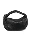 Bottega Veneta Women's Small Jodie Intrecciato Leather Bag In Black