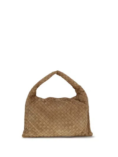 Bottega Veneta Women Small Leather Hop Shoulder Bag In White