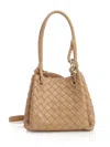 Bottega Veneta Women Small Parachute Shoulder Bag In Brown