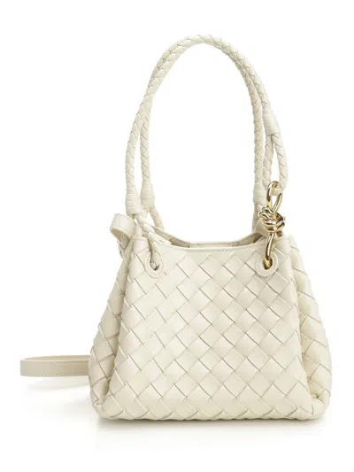 Bottega Veneta Women Small "parachute" Bag In White