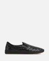 Bottega Veneta Sawyer Leather Sneakers In Black
