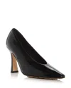Bottega Veneta Scarpe Con Tacco Sofia In Pelle Verde Scuro Donna