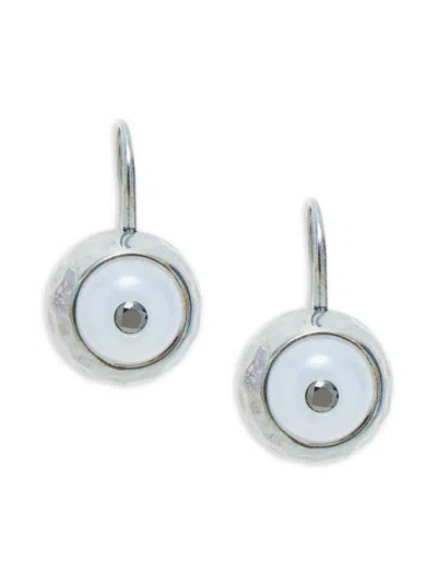 Bottega Veneta Women's Sterling Silver Evil Eye Earrings