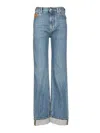 Bottega Veneta Women Straight-leg Jeans In Blue