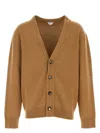 Bottega Veneta Camel Stretch Cashmere Blend Cardigan