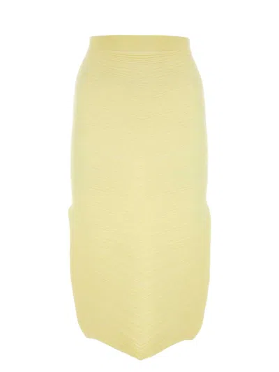 BOTTEGA VENETA WOMEN'S STRETCH COTTON BLEND SKIRT