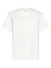 Shop Bottega Veneta Women's Stretch Cotton Crewneck T Shirt In Cream