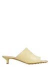 Bottega Veneta Stretch Napa Kitten-heel Mule Sandals In Yellow