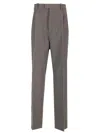 Bottega Veneta Women Stretch Wool Tricotine Trousers In Gray