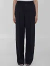 Bottega Veneta Women Striped Wool Trousers