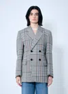 Bottega Veneta Women Structured Check-cotton Blazer