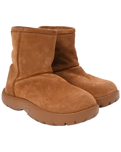 Bottega Veneta 35mm Snap Leather Ankle Boots In Caramel