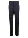 Bottega Veneta Sophisticated Navy Wool Trousers For Women In Blue