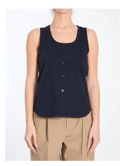BOTTEGA VENETA WOMEN'S TANK TOP WITH BUTTONS