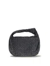 Bottega Veneta Women Teen Jodie Leather Handbag In Gray