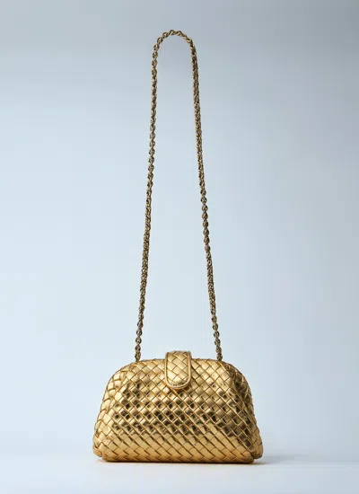 Bottega Veneta Women Teen Lauren 1980 Shoulder Bag In Gold