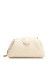 Bottega Veneta Women "teen Lauren" Clutch In White