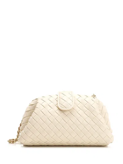 Bottega Veneta Women "teen Lauren" Clutch In White