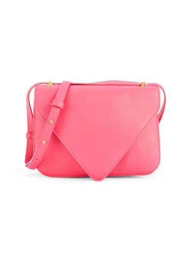 Bottega Veneta Women's Textured Leather Crossbody Bag In Pink