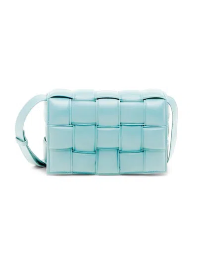 Bottega Veneta Women's The Cassette Padded Leather Crossbody Bag In Blue